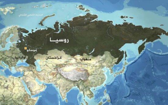خريطة روسيا