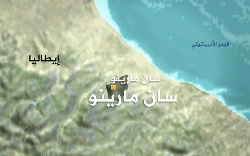 خريطة سان مارينو